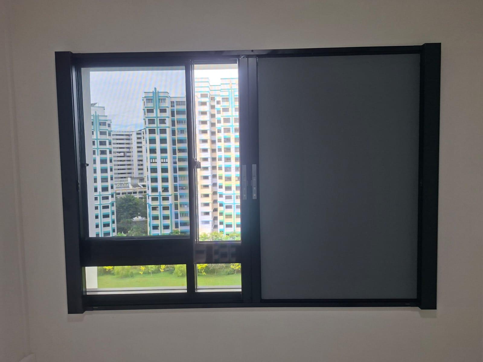 invisible grille singapore professionally installed in a Singapore home